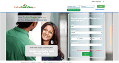 Desktop Screenshot of indianfriendsdate.com