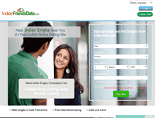 Tablet Screenshot of indianfriendsdate.com